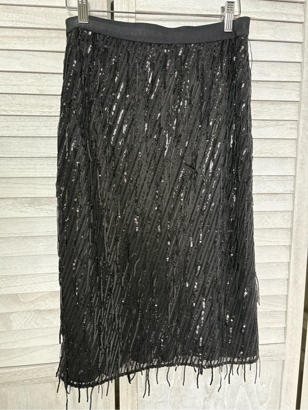Dorothee Schumacher black beaded skirt sz3